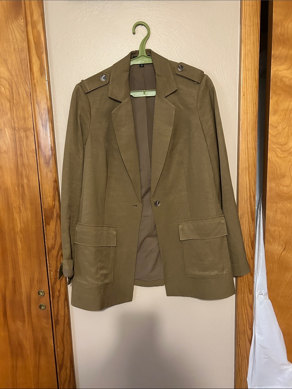 Express Olive Green Blazer Jacket